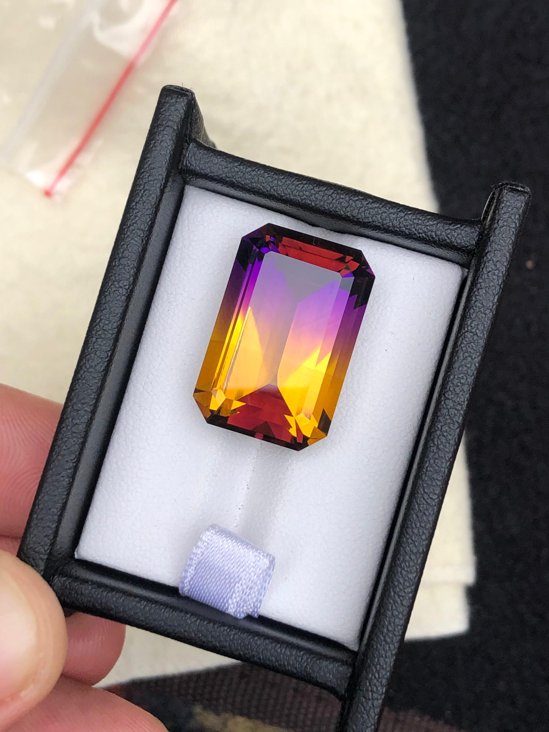 Natural Ametrine 24.85 Carats Faceted Gemstone Top Color