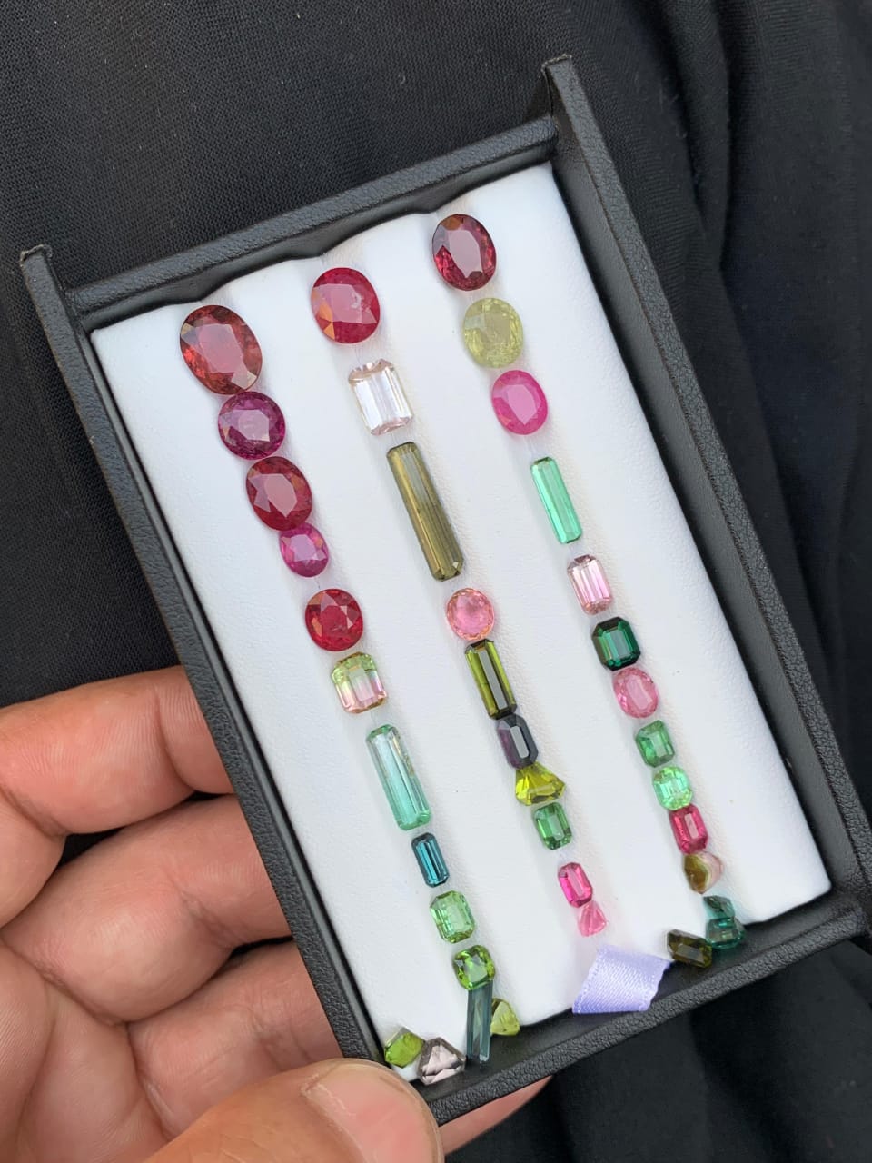 Natural Multi Color Tourmaline 37 Carats Faceted Gemstone Lot