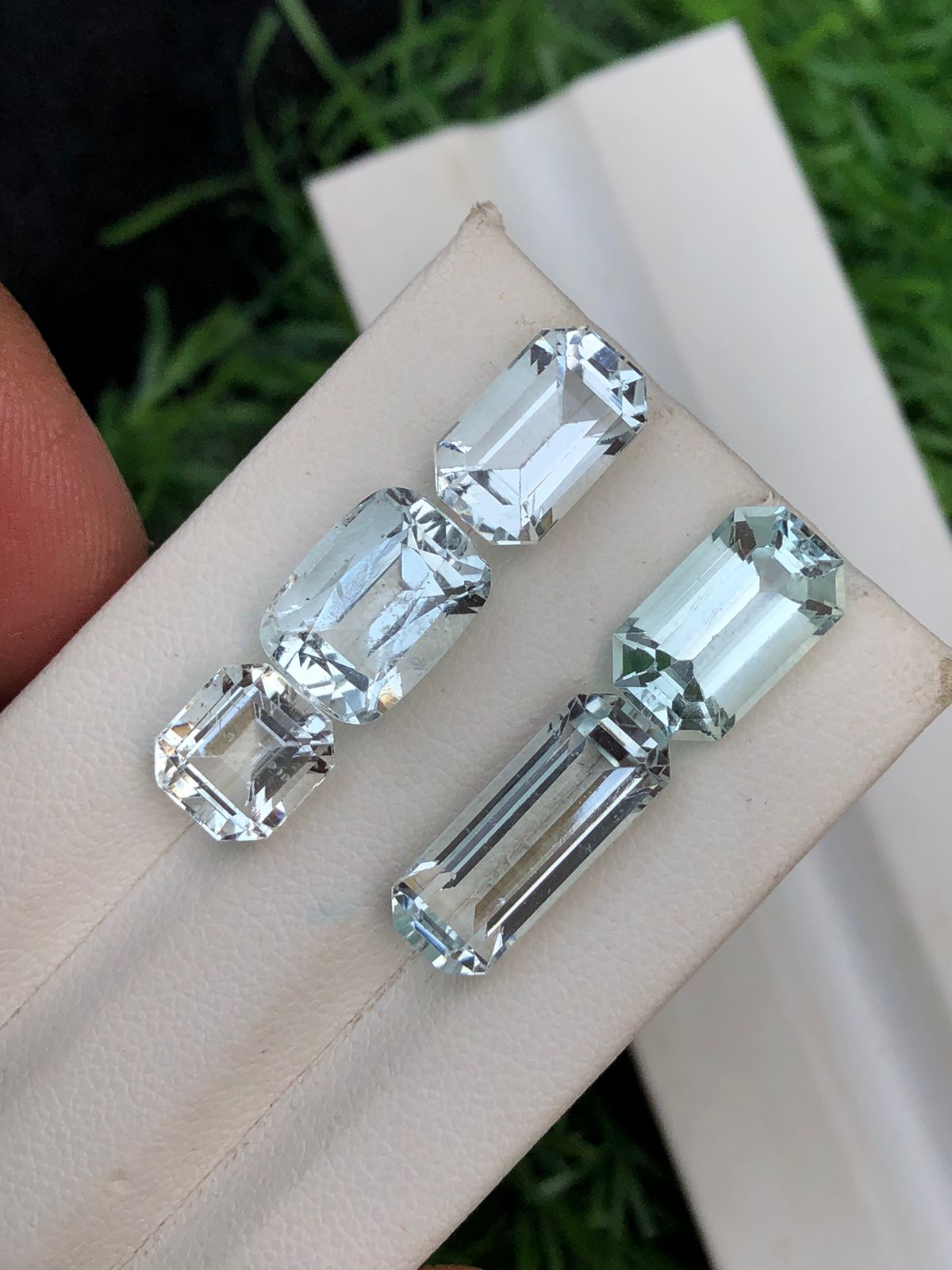 Natural Aquamarine Lot 19.95 Carats Faceted Loose Gemstones