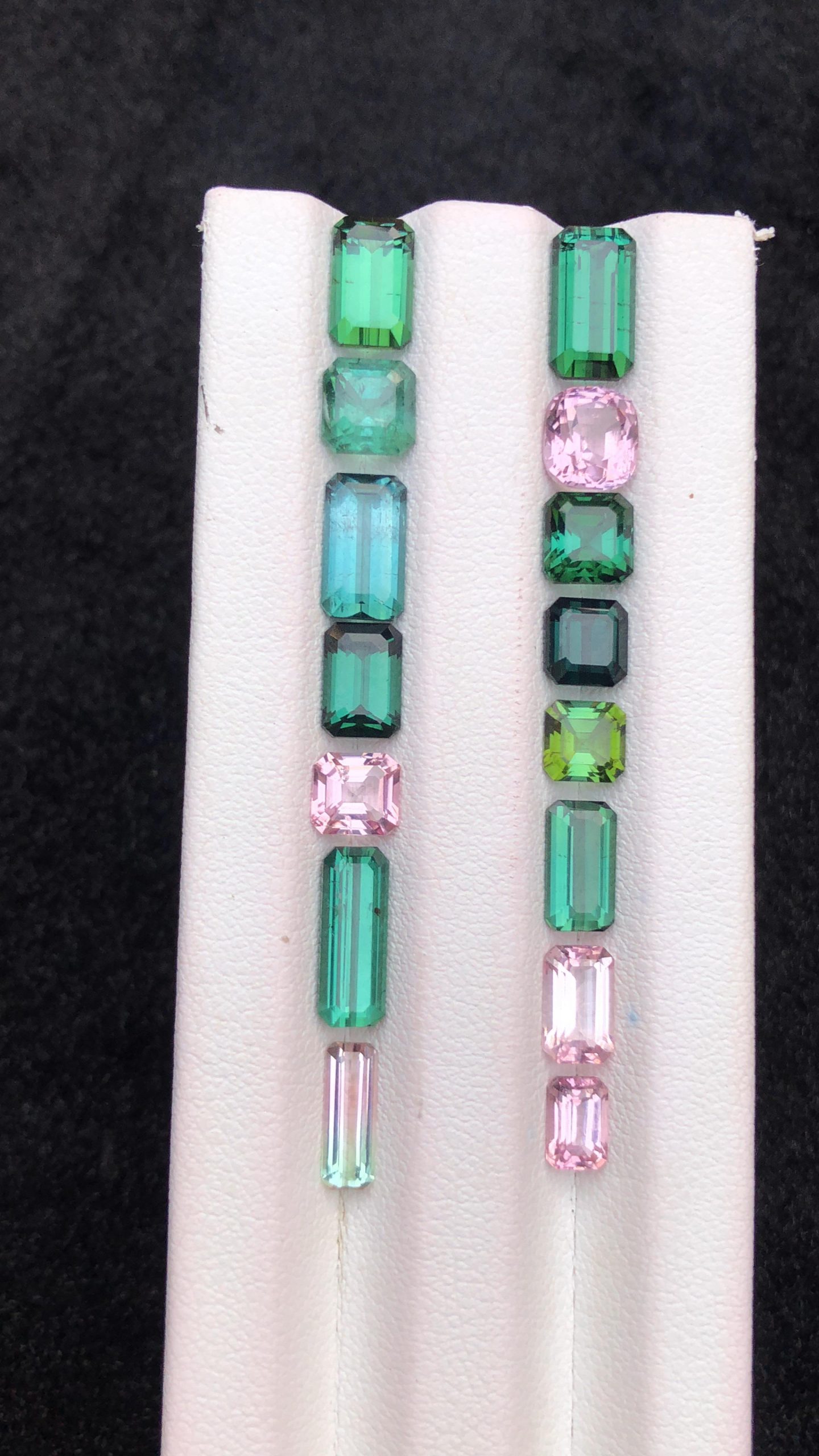 Natural Multi Color Tourmaline Lot 16.45 Carats Faceted Loose Gemstones