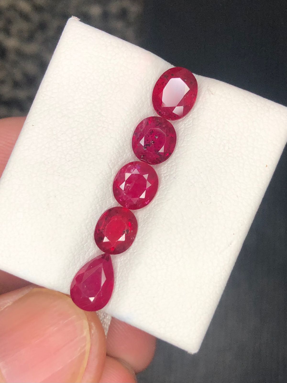 Natural Ruby Lot 5.55 Carats Loose Faceted Gemstones