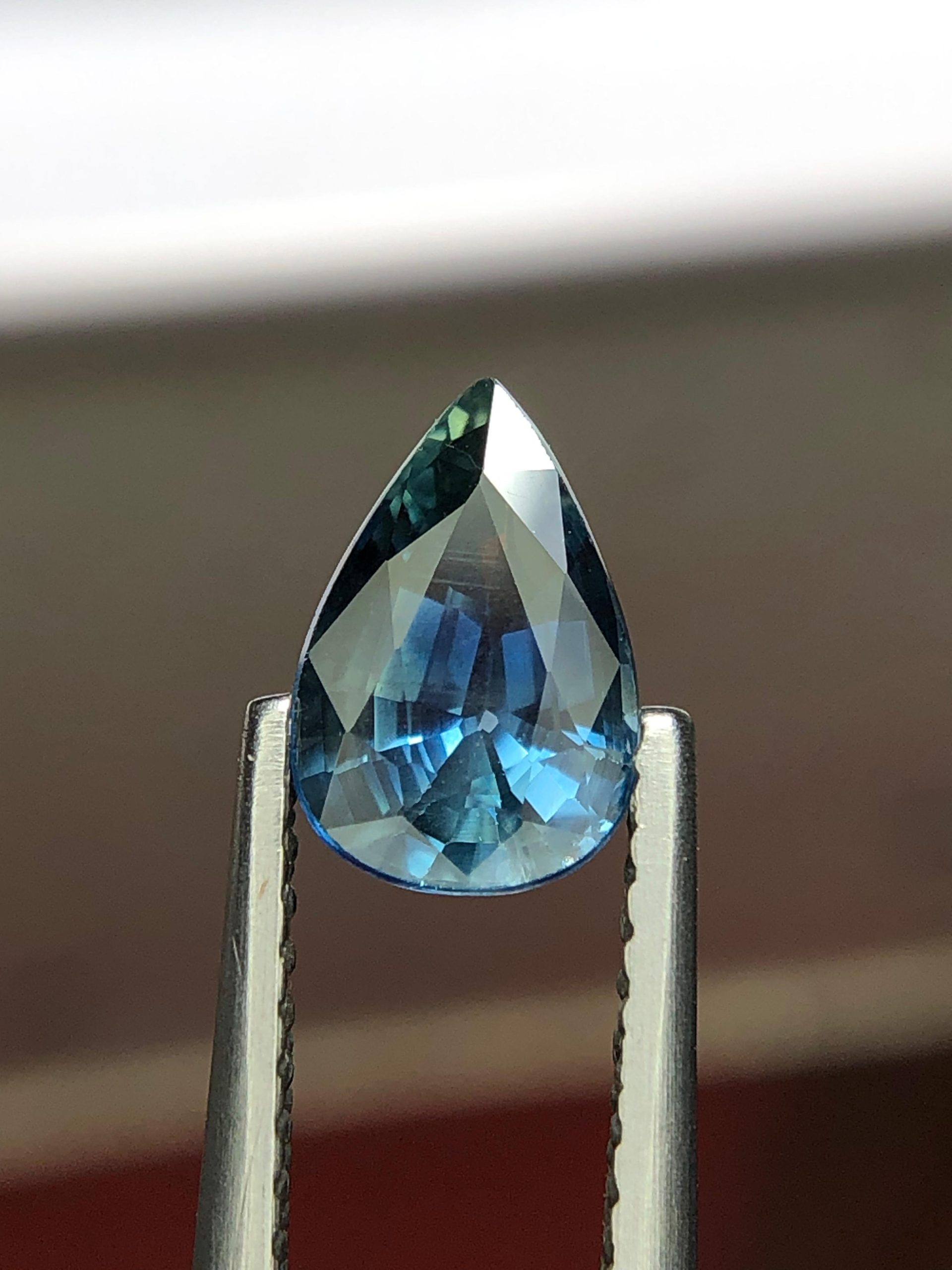 Loose Unheated Natural Sapphire for Sale – Pear Shape Madagascar Sapphire (AIG Certified) - Image 5